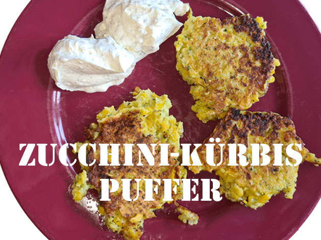 Zucchini-Kürbis Puffer, Die Kräuterzauberin